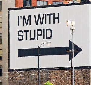 i'm with stupid
